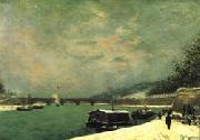 Paul Gauguin The Seine at the Pont d'Iena oil on canvas